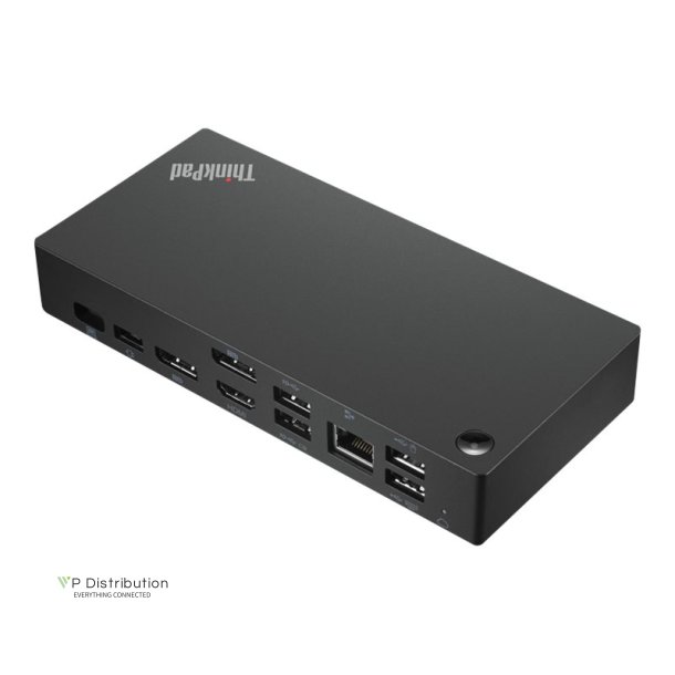 Lenovo ThinkPad Universal USB-C Smart Dock - Dockingstation - USB-C - HDMI, 2 x DP - GigE - 135 Watt