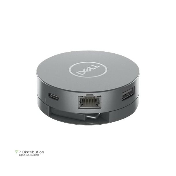 Dell 6-in-1 Multiport Adapter DA305 - Dockingstation - USB-C - HDMI, DP, USB-C - GigE