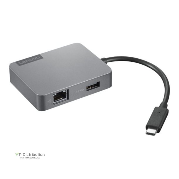 Lenovo Travel Hub Gen2 - Dockingstation - USB-C - VGA, HDMI - GigE - Sort