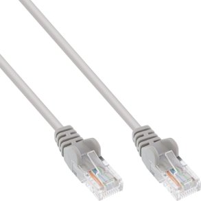 InLine® Patch Cable U/UTP Cat.5e AWG26 grey 10m