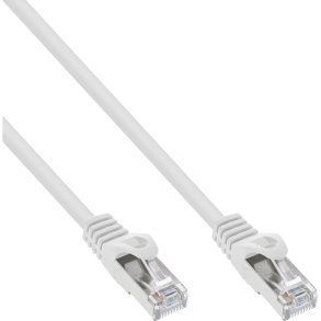 InLine® Patch Cable SF/UTP Cat.5e white 10m