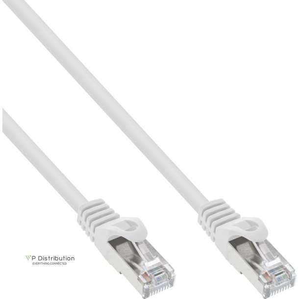 InLine&reg; Patch Cable SF/UTP Cat.5e white 15m