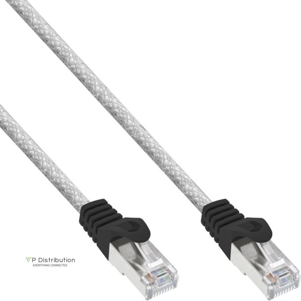 InLine&reg; Patch Cable SF/UTP Cat.5e transparent 0.3m