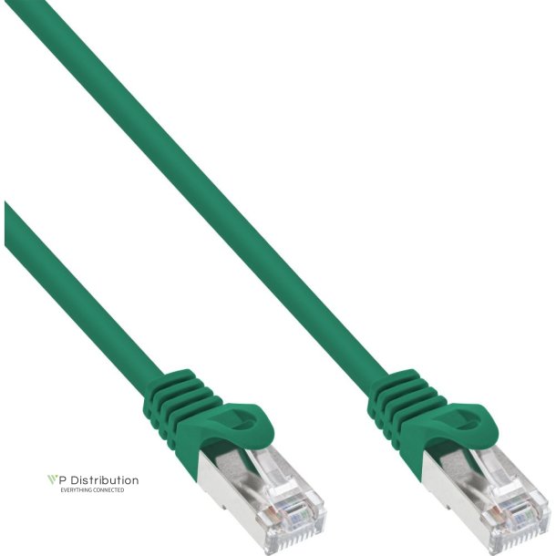 InLine&reg; Patch Cable SF/UTP Cat.5e green 1.5m