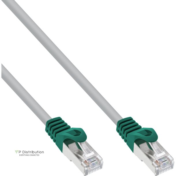 InLine&reg; Crossover PC to PC Patch Cable F/UTP Cat.5e grey 1m