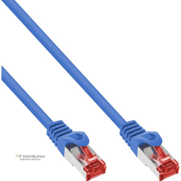 40pcs. pack Bulk-Pack InLine&reg; Patch Cable S/FTP PiMF Cat.6 250MHz PVC copper blue 2m