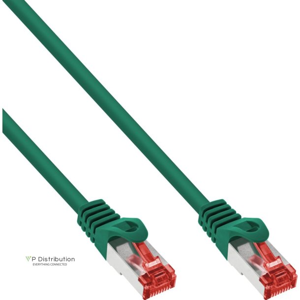 InLine&reg; Patch Cable S/FTP PiMF Cat.6 250MHz PVC copper green 10m