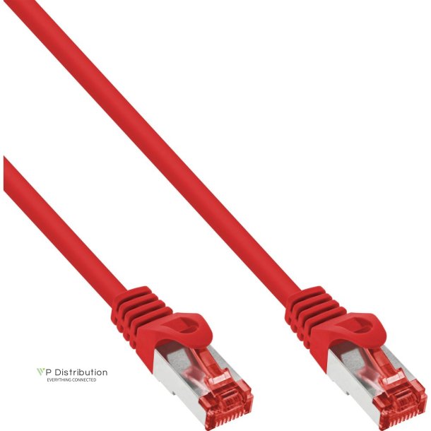 InLine&reg; Patch Cable S/FTP PiMF Cat.6 250MHz PVC copper red 0.25m