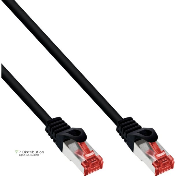 InLine&reg; Crossover PC to PC Direct Connect Cable S/FTP Cat.6 black 0.5m