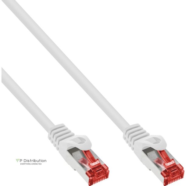 30pcs. Bulk-Pack InLine&reg; Patch Cable S/FTP PiMF Cat.6 250MHz PVC copper white 3m