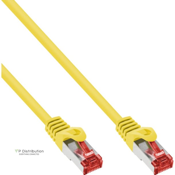 InLine&reg; Patch Cable S/FTP PiMF Cat.6 250MHz PVC CCA yellow 7.5m