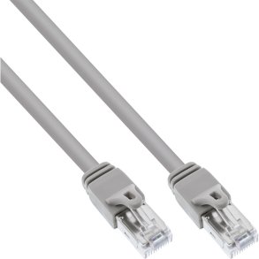 InLine® Patch Cable S/FTP PiMF Cat.6 certified grey 0.3m