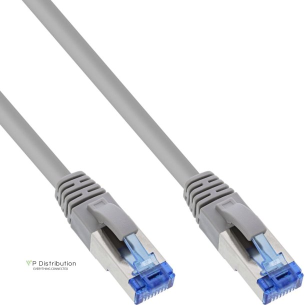 InLine&reg; Patch Cable S/FTP PiMF Cat.6A halogen free 500MHz grey 30m