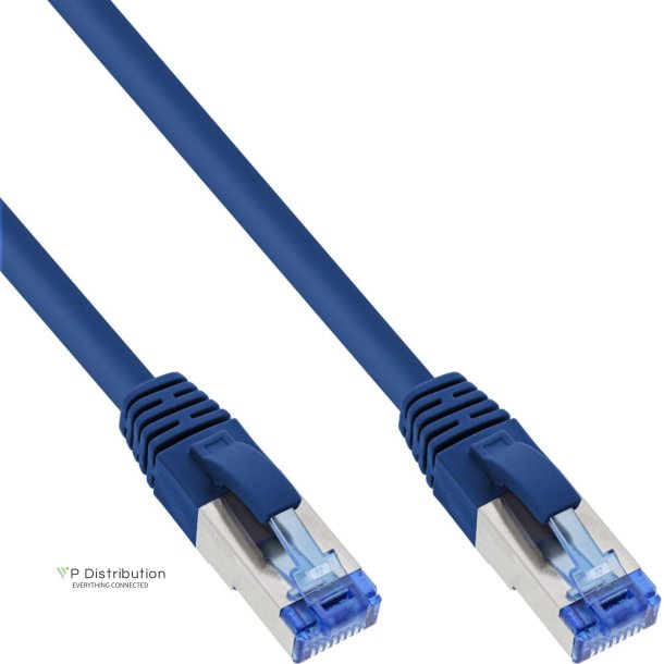 InLine&reg; Patch Cable S/FTP PiMF Cat.6A halogen free 500MHz blue 1.5m