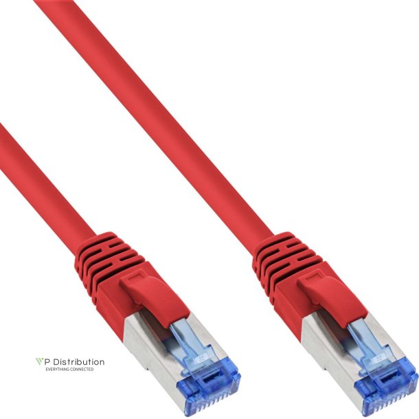 InLine&reg; Patch Cable S/FTP PiMF Cat.6A halogen free 500MHz red 1.5m