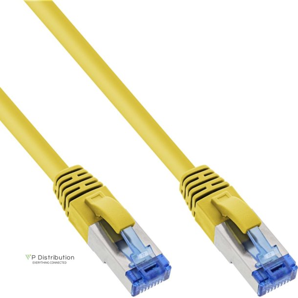 InLine&reg; Patch Cable S/FTP PiMF Cat.6A halogen free 500MHz yellow 3m