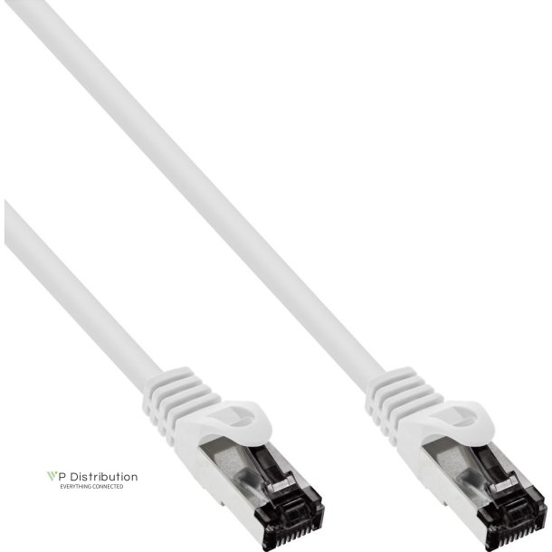 InLine&reg; Patch Cable S/FTP PiMF Cat.8.1 halogen free 2000MHz white 5m