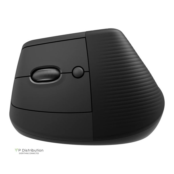 Logitech Lift Vertical Ergonomic Mouse Optisk Trdls Sort