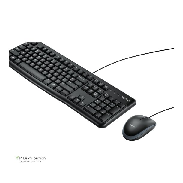 Logitech Desktop MK120 Tastatur og mus-st Kabling Nordisk