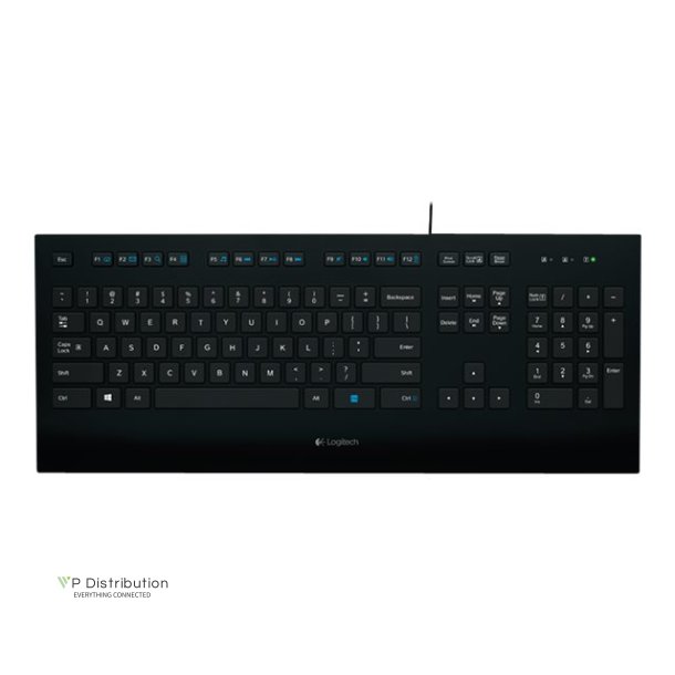 Logitech Corded K280e Tastatur Kabling Nordisk