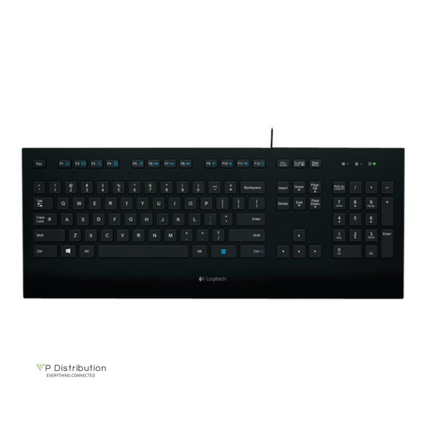 Logitech Corded K280e Tastatur Kabling Nordisk