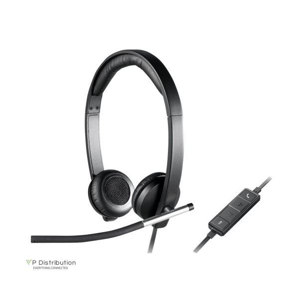 Logitech USB Headset Stereo H650e Kabling Headset Sort