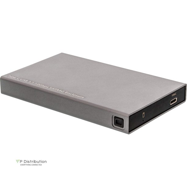 InLine Ext. Enclosure 2.5" USB 3.1, for SATA HDD/SSD, with USB Type C port