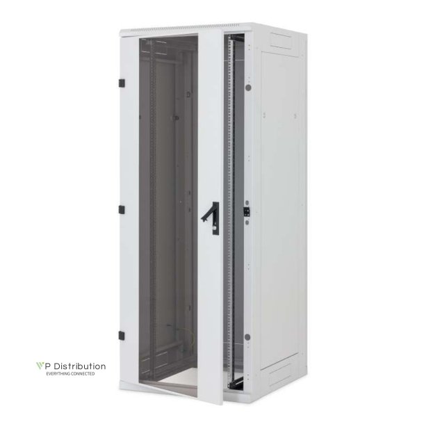 Triton 19" Network Cabinet 27U, 800X600Mm, Glass Door, Grey