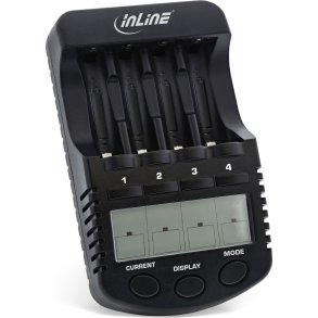 InLine® Premium Quick Charger, NiCd+NiMH AA and AAA, up to 1000mA