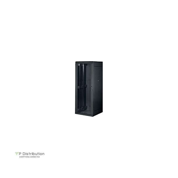 Triton 19" Network Cabinet 27U, 600X800Mm, Glass Door, Black