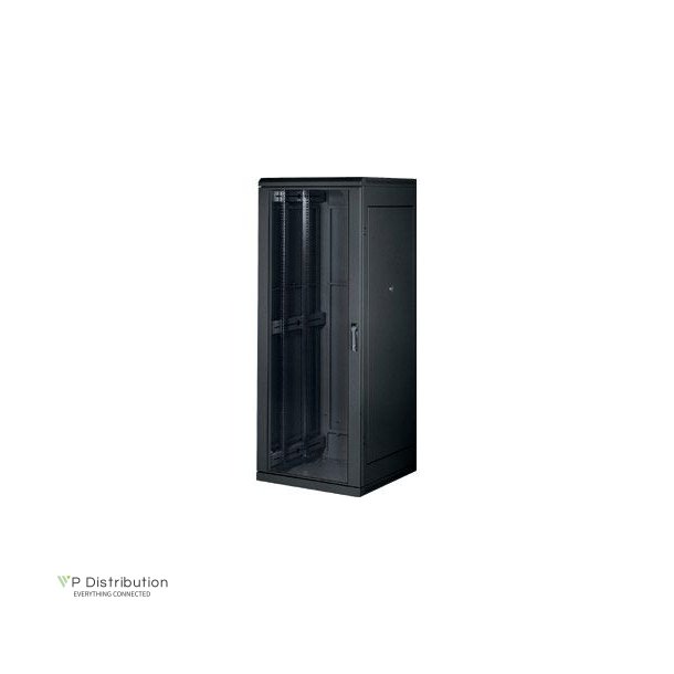 Triton 19" Network Cabinet 37U, 600X900Mm, Glass Door, Black