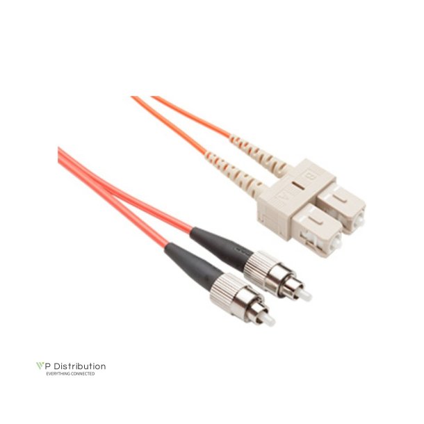 PeakOptical SC/PC-FC/PC, Duplex, OM1, 1M, 3.0mm Fiber Diameter: 62.5/125&micro;m 