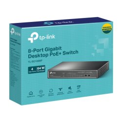 TP-Link TL-SG1008P network switch Unmanaged Gigabit Ethernet (10/100/1000) Power over Ethernet (PoE) Hazelnut