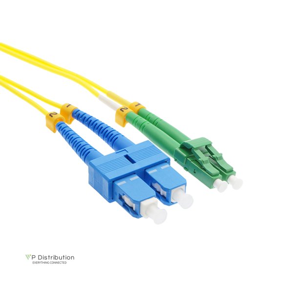 PeakOptical SC/UPC-LC/APC, Duplex, SM, 2M, 3.0mm Fiber Diameter: 9/125&micro;m 