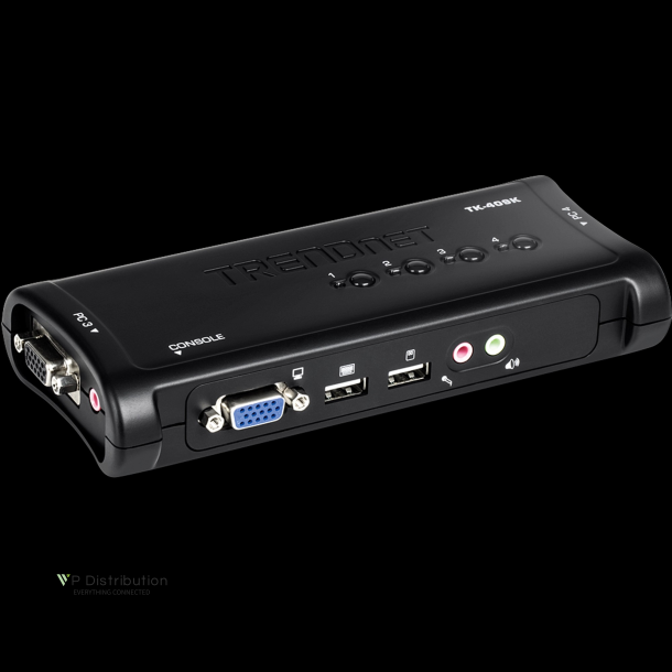 Trendnet 4-Port USB KVM Switch Kit with Audio