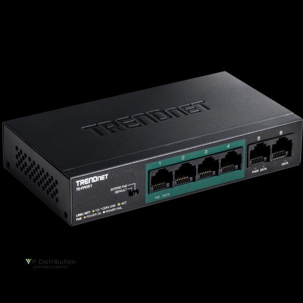 Trendnet 5-Port Fast Ethernet Long Range PoE+ Switch