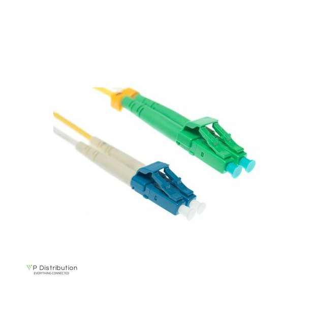 PeakOptical LC/PC-LC/APC, Duplex, SM, 5M, 3.0mm Fiber Diameter: 9/125&micro;m 