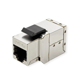 ROLINE Cat.6A Inline Coupler, shielded, silver