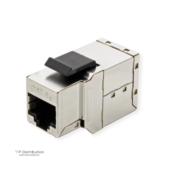 ROLINE Cat.6A Inline Coupler, shielded, silver