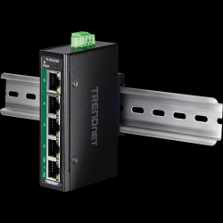 Trendnet 5-Port Industrial Gigabit PoE+ DIN-Rail Mini Switch