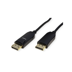 ROLINE DisplayPort AOC Cable, DP80 UHBR13.5 54Gbit/s, M/M, L:20m