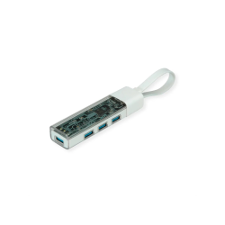 ROLINE USB3.2 Gen1 Hub 4x USB-A Ports, USB A+C Cable