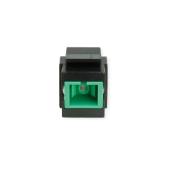 ROLINE Keystone Adapter W/SC SIMPLEX, Black+Green