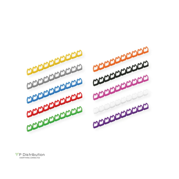 VALUE Cable MARKER SET of 10 pcs. OD: 5 - 6,5mm