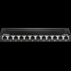 Trendnet 12-port Cat6a Shielded Wall Mount Patch Panel