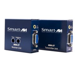 SmartAVI 1-Port VGA Extender with Audio over Cat5e/6. Includes: [Mini-XT-RX, Mini-XT-TX, 2x(PS5VDC2A)]