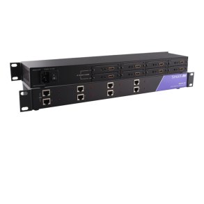 SmartAVI HDMI, Single-Head, & IR 8-Port Rackmount Extender Transmitter over LAN or CAT5/5e/6 Cable. Includes: [RK8-HLX-500,CCWPWR06 ] HLX-500-RX,(PS5VD3A-wllmt)not included