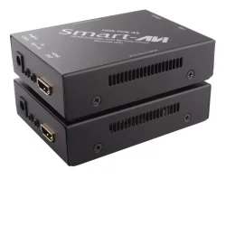 SmartAVI HDMI, Single-Head &amp; IR Extender over a Single Cat5e/6 Cable Includes: [HDX-POE-TX, HDX-POE-RX and (PS12V2.5A-DSKTP and WWLLMT)]