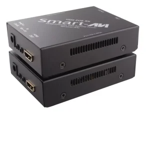 SmartAVI HDMI, Single-Head & IR Extender over a Single Cat5e/6 Cable Includes: [HDX-POE-TX, HDX-POE-RX and (PS12V2.5A-DSKTP and WWLLMT)]