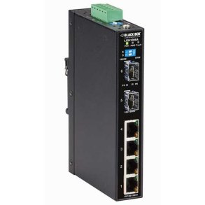 Black Box Hardened Ethernet Switch 4 10/100/1000 Rj45 2Ge Sfp